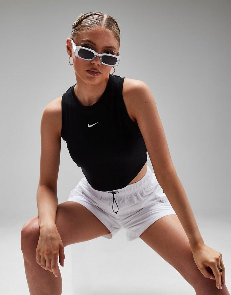 Nike Sportswear Essential Rib Crop Γυναικεία Αμάνικη Μπλούζα