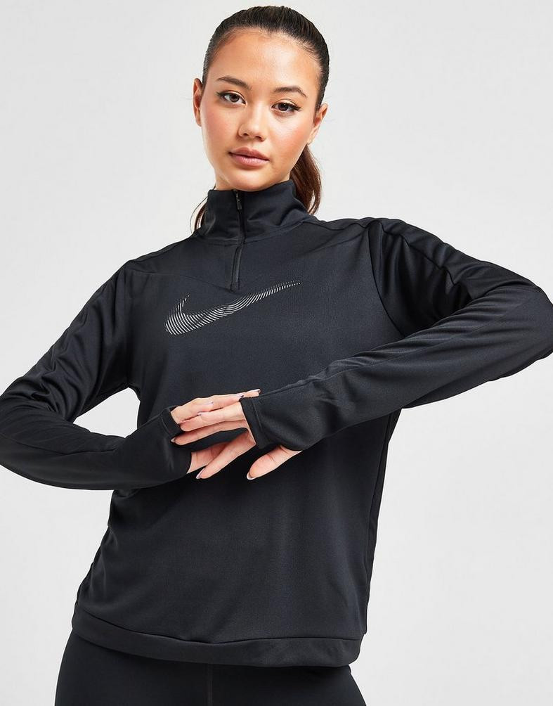 Nike Running Swoosh 1/4 Zip Μπλούζα με Μακρύ Μανίκι
