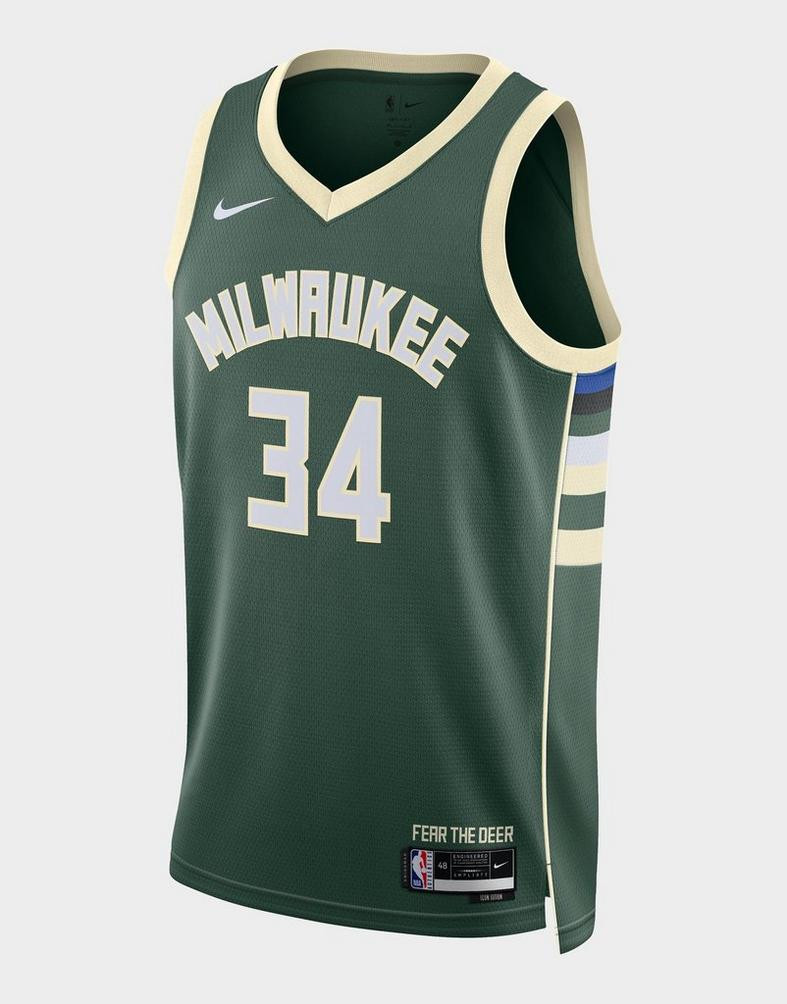 Nike NBA Milwaukee Bucks Icon Ανδρική Μπασκετική Φανέλα